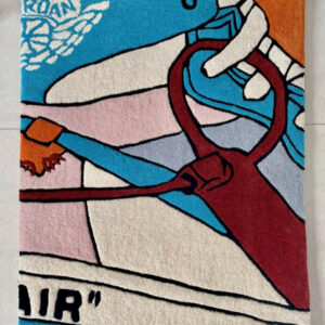 AIR JORDAN 1 UNC OFF WHITE RUG