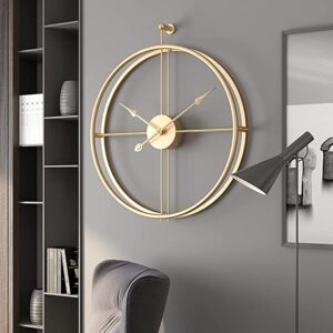 Sunvalley Vintage Metal Wall Clock 24inch (Antique Gold) (Gold)