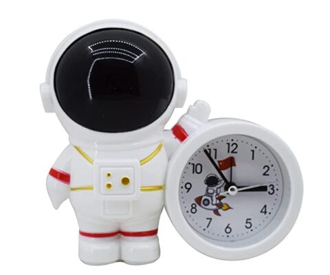 Asera Space Theme Astronauts Spaceman Alarm Table Clock for Kids Room Birthday Return Gifts