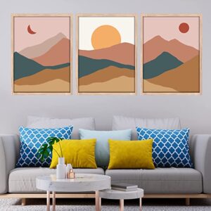 NoWorries Set of 3 Wall paintings for home decoration - Paintings for living room bedroom, Theme - illustration (Wall Decor) (14 x 11 inches)