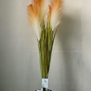 Blooming Floret Artificial Pampas Grass for Home Decor/Office Decor/Gifting | Attractive Ornamental Plant in Brown & White Color| Natural Looking Indoor Plant