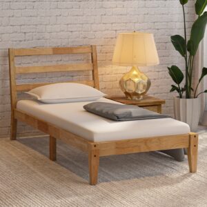 Aurora Single Bed In Natural Finish