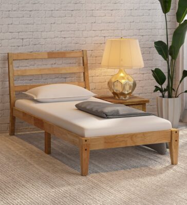 Aurora Single Bed In Natural Finish