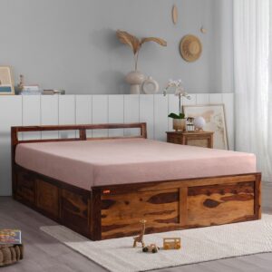 Bed VS King Size bed In Provencial Teak Finish