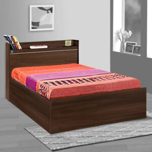 Cherry Single Bed with Storage in Acacia Dark Finish