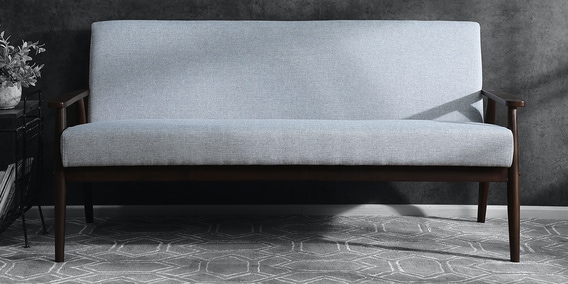 Eiichi 3 Seater Sofa In Light Grey Colour