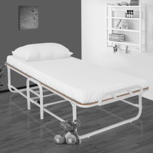 Freddie Roll-Away Single Bed in Grey Finish