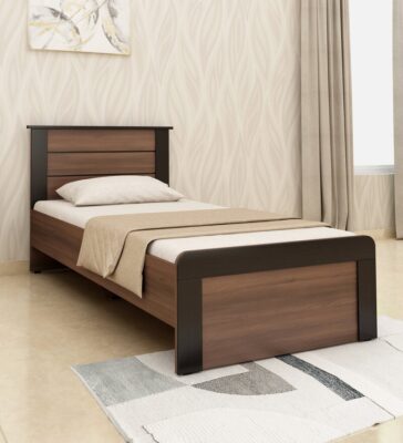 Grace Single Bed in Walnut & Wenge Colour