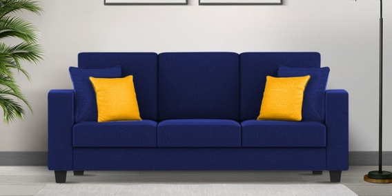 Nabi 3 Seater Sofa In Royal Blue Colour