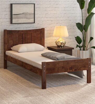 Rai Single Bed In Wenge Finish