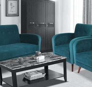 Rome Sofa Set (3+1+1) in Green Colour