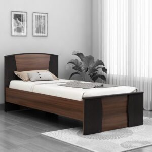 Turene Single Bed in Walnut & Wenge Finish